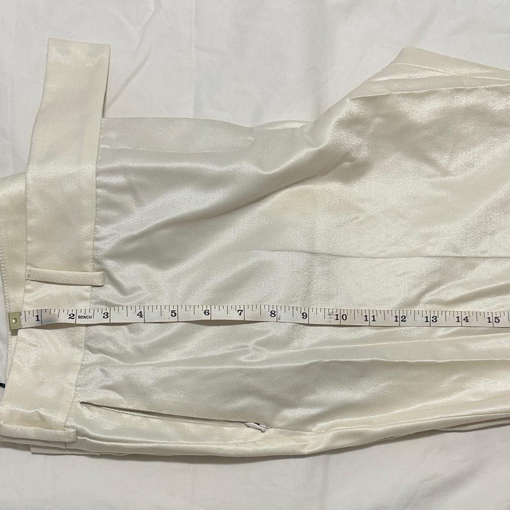 Akris Cream High-Waist Pleated Silk Pants - Picture 11 of 12